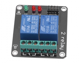 2 Bit 12V Relay Module with Optocoupler Isolation Support High and Low Level Trigger Dual Relay Module