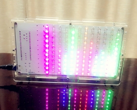 5 Color LED Music Spectrum Display DIY Soldering Kits with Red Yellow Green Blue Pink Flashing Light