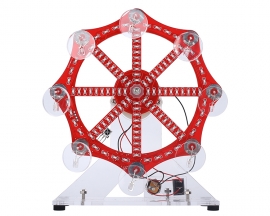 DIY Ferris Wheel Model Kit, Rotary LED Blinking Light, Electronic Soldering Kit SMD SMT Practice Kit