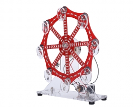 DIY Ferris Wheel Model Kit, Rotary LED Blinking Light, Electronic Soldering Kit SMD SMT Practice Kit