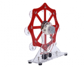 DIY Ferris Wheel Model Kit, Rotary LED Blinking Light, Electronic Soldering Kit SMD SMT Practice Kit