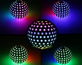 DIY RGB 3D LED Ball Light Kit WS2812B Colorful LED Flashing Sphere Soldering Kits for Welding Practice Project