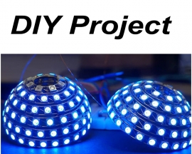 DIY RGB 3D LED Ball Light Kit WS2812B Colorful LED Flashing Sphere Soldering Kits for Welding Practice Project