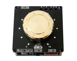 15Wx2 Bluetooth-compatible Amplifier Module with Volume Indicator, DC9-24V Dual Channel Stereo Amp Board, BLE/AUX/U-disk/USB Input