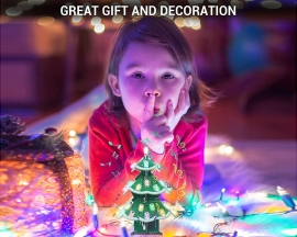 DIY 3D Xmas Tree LED Light Kit Christmas Tree DIY Electronic Kits for School Students STEM Teaching Learning