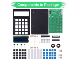 Arithmetic Calculator DIY Kit, LCD1062 Display Color Ring Resistance Calculator, Multi-Functional Calculator Electronic Soldering Kit