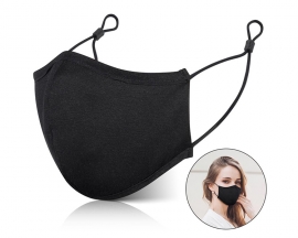 Unisex Black Cotton Mask Adjustable Anti Dust Windproof Face Mask Washable Reusable Face Mask