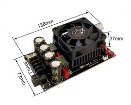 300W+300W Bluetooth Amplifier Board, TPA3255 300W*2 BLE/AUX/USB Stereo Audio Amp APP Control for DIY Speakers