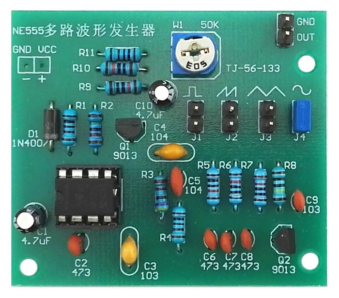 Multicanal módulo generador electrónicos DIY kit 2 lápiz ne555 útil caliente 
