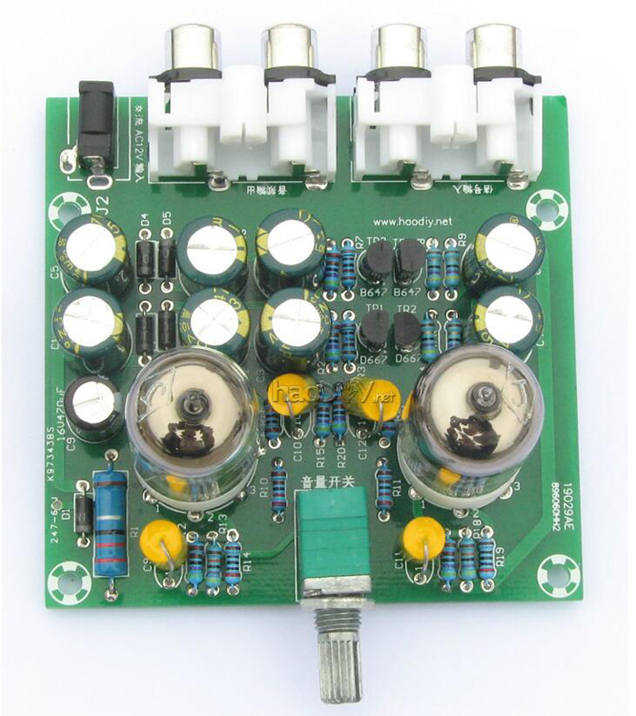 6J1 Electron Tube Power Amplifier Board AC 12V 0.8A Audio AMP for DIY