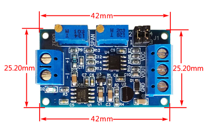 Current to Voltage 4-20mA to 0-5V Isolation Transmitter Signal Converter Module 