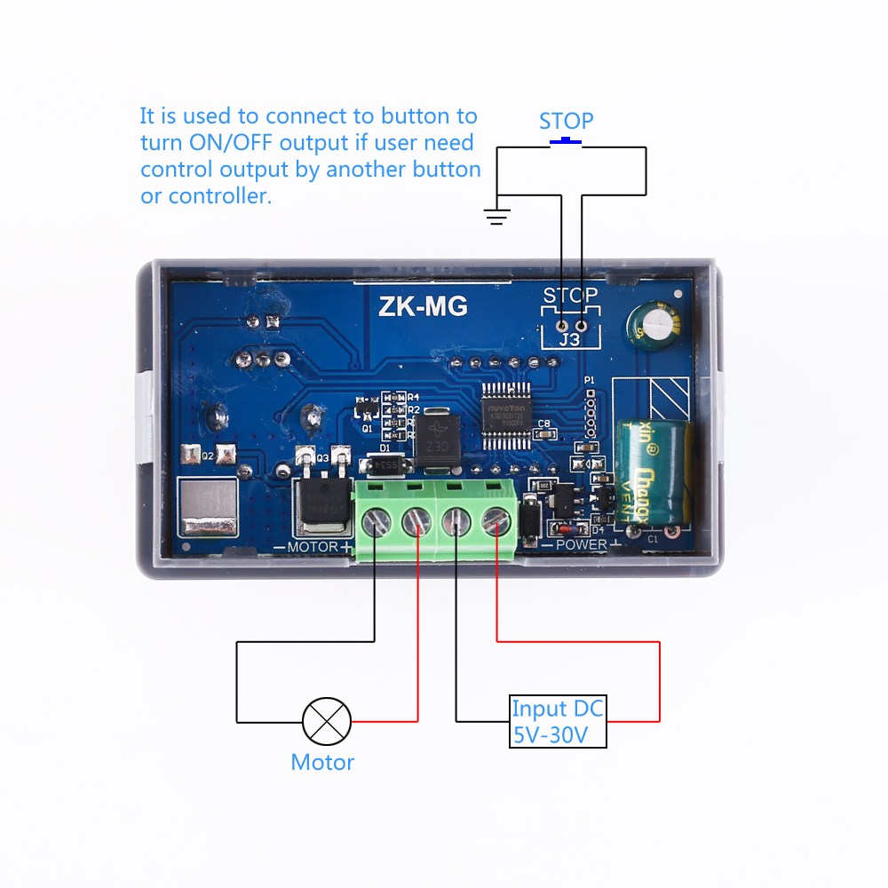 ماژول کنترل دور موتور با نمایشگر ZK-MG Motor Governor