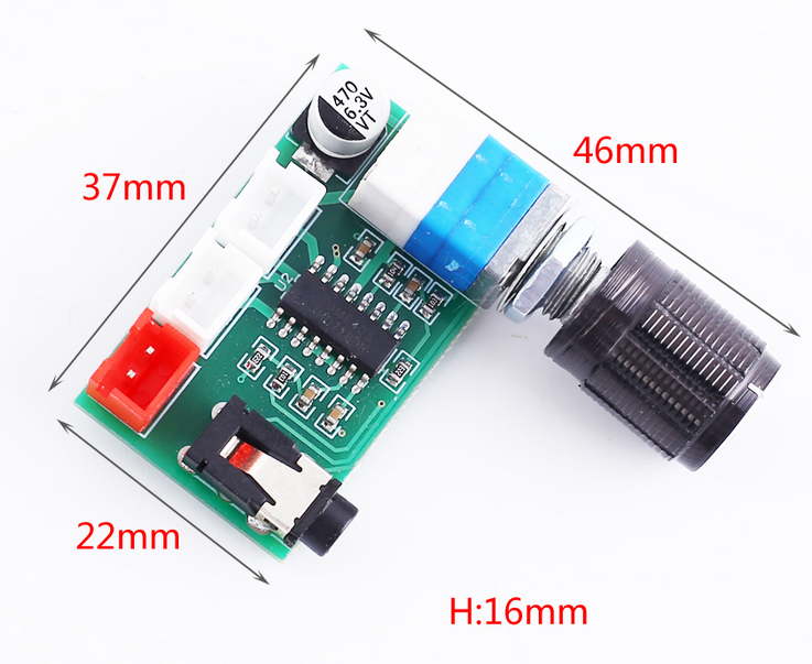 DC 5V Voice Audio Amplifier Module XHA157 AUX PAM8403 Stereo 3W+3W