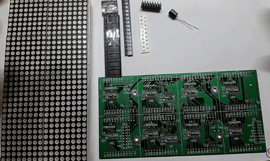 Kits de jogo diy led dot matrix display módulo eletrônico criativo  experimento kit para ts/cobra/avião/corrida/slot frutas - AliExpress