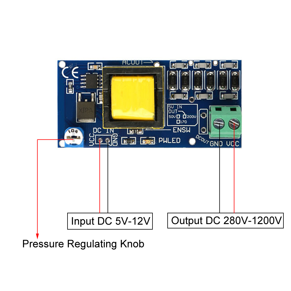  DC Boost Converter Supply Module, Input Voltage 5V‑12V