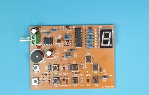 8Ways Digital Responder DIY Kit Electronic Components CD4511 Soldering PractO YU 