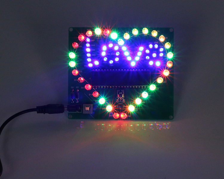 LOVE Shap Water LED light Electronic Production Suite Heart Style Electronic UK 