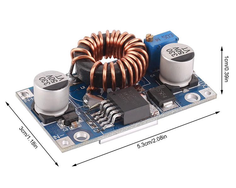 DC-DC Step-Down Power Supply 5A 5V-40V to 1.25V-36V Voltage Converter