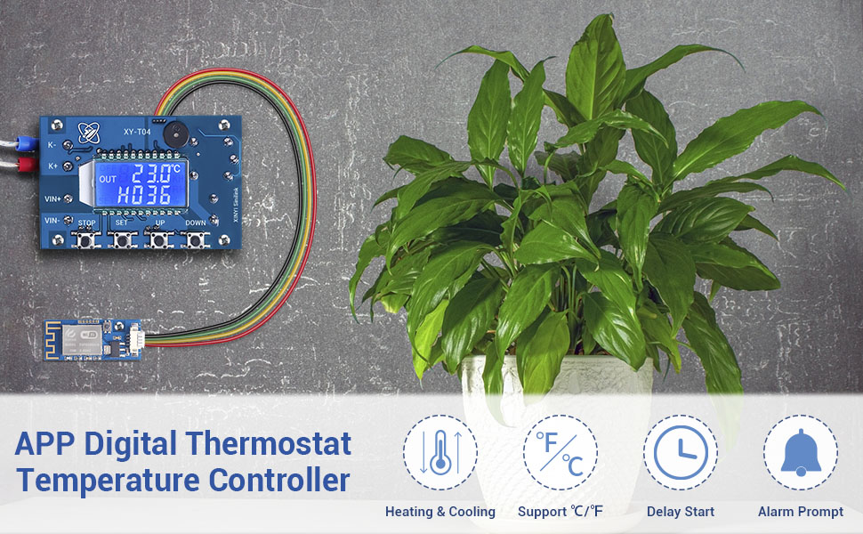 12V Digital Thermostat Temperature Controller JG_3001 – For Fan, Light, Or Accessory