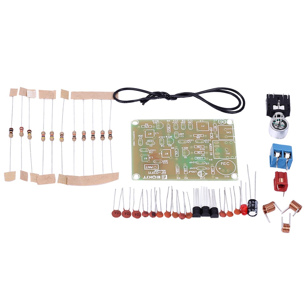 thumbnail image 2 of 80-108MHz FM Wireless Microphone DIY Kit – Simple Electronic Training Project 2 of 5