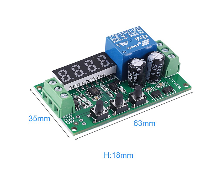 DC12V High Speed Accurate Electronic Counter PLC 6 Digit Pulse Counter for Controlling