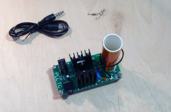 15w Mini Musik Teslaspule Tesla Coil Spulen Plasma Lautsprecher  Haut-parleur Bricolage Set Fk