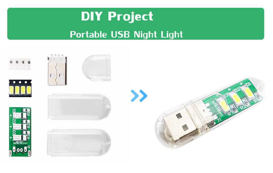 Simple USB Lamp Circuit - DIY Electronic Projects