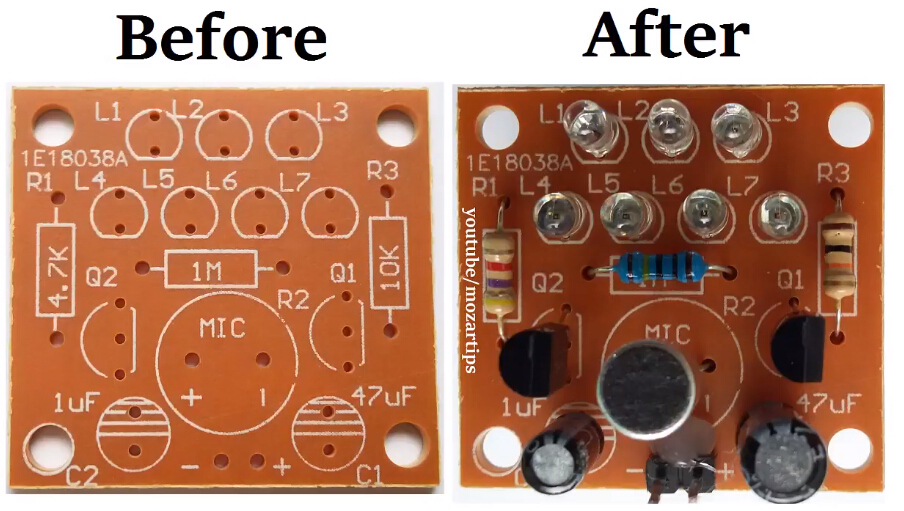 Details about   Sound Control Led Melody Light Kit Diy Electronic Production Kit Kt Z6S2