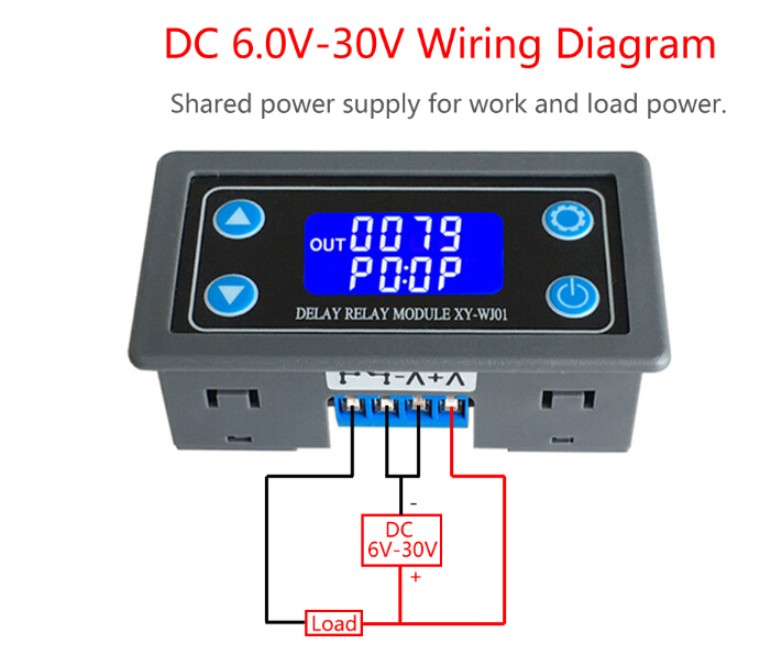 DC5V 12V 24V Cycle Time Timer Switch Delay Relay ON OFF Repeat 1-1000mins adjust 
