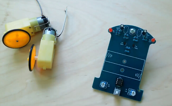 DIY Kit Intelligent D2-1 Line Follower Tracking Smart Car Robot Electronic