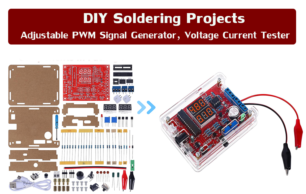 DIY Electronics Kit Current Temperature Detection PWM Signal Generator Bulk  Adjustable Regulated Buck Power Module PCB Board - AliExpress