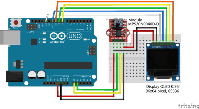 Digital Barometric Pressure Sensor Module 0-40kPa Robotics Bangladesh