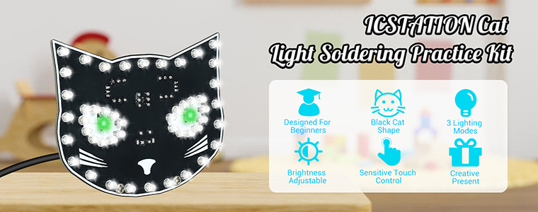 LED Cat Soldering Project