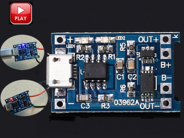 Micro USB Lithium Battery Charging Board TP4056 Charger Module