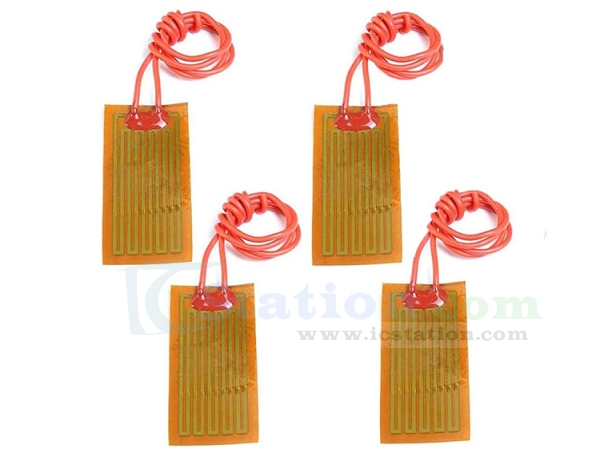 ICStation PI Heating Plate | 25x50mm 12V 7W Polyimide Heating Thin Film ...