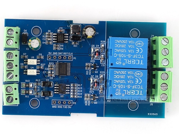 Dual Modbus Relay Module 2bit Modbus Rtu Switch Signal Input Output