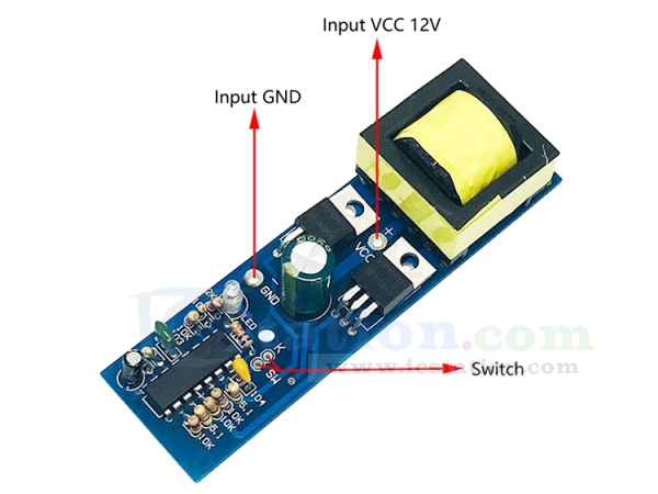 DC 12V to AC 220V Step UP Power Supply Module | 150W Inverter Voltage ...