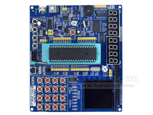 STC89C52 Development Board C51 LCD1602 8051 MCU Controller System Board ...