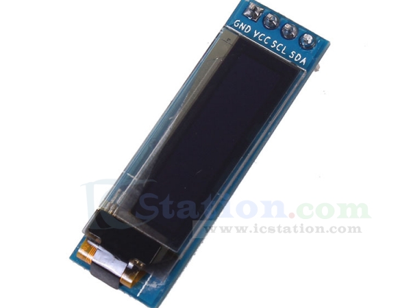 4pin inter-integrated circuito I2C 0.91"128x32 azul Display LCD OLED Módulo Para Avr Pic Arduino Uno R3