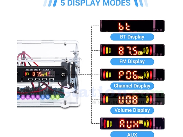DIY Kit FM Radio Bluetooth Amplifier Circuit Diagram