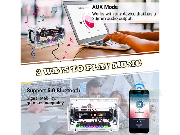 DIY Kit FM Radio Bluetooth Amplifier Circuit Diagram