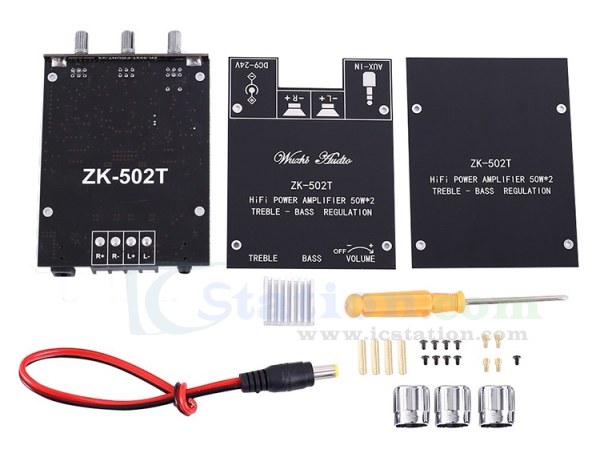 Details about   TPA3116D2 Bluetooth 5.0 Digital Amplifier Board Audio Stereo 2x50W AUX DC 12-24V 