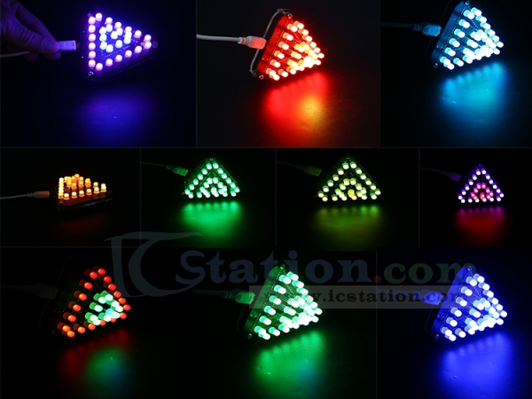 Diy Kit 5mm Rgb Led Flashing Lamp Ring Light Module Breathing Gradient Color Decorative Lights - Diy Lighting Kits Ring Flashing