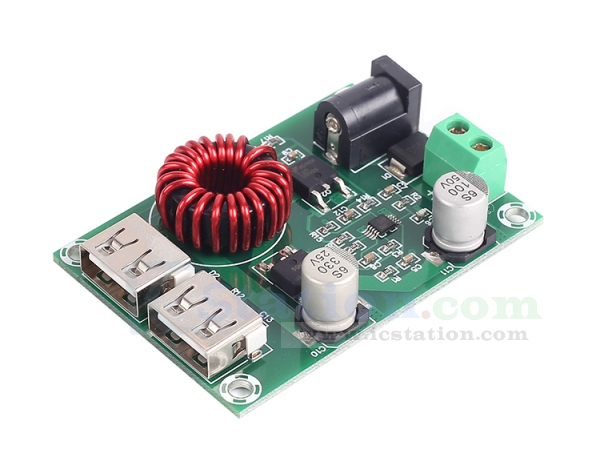 Dual USB Output Step Down Module 5V 6A Voltage Regulator