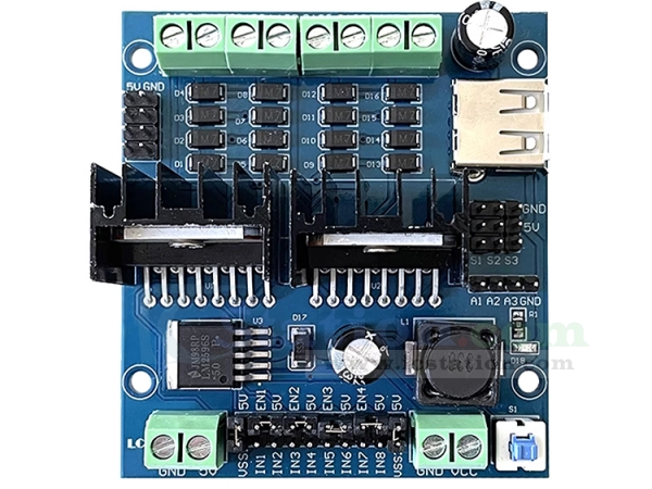 L298N 4-Channel Motor Driver Module | Intelligent Smart Car Motor ...