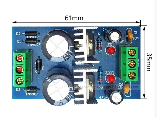 DC Regulated Power Supply DIY Kit | 9V Dual Power Module | Soldering