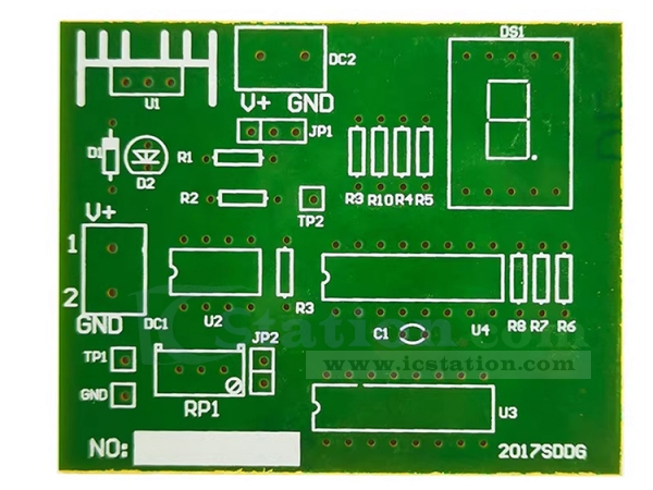 DC 5V Single Digit DIY Electronic Counter Kit - Soldering Practice