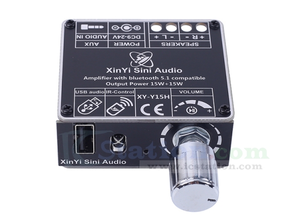 Audio Amplifier Board, Icstation ???? ????? Compatible Stereo Au 並行輸入品 Digital Amplifier Wireless Audio Amp Board - Dual Channel 50W+50W