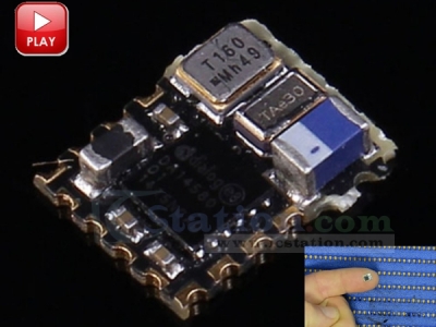 HJ-580LA Micro Wireless BLE Module with Antenna 0.85V-2.2V (No Code) DA14580 5*6.2mm +0dbm Support China ISM 2.4GHz