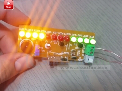 DIY Kits CD4060 SMD Music Fancy Lantern Colorful LED Lamp Suite Electronic Training